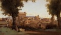 Rom Blick von der Farnese Gärten Morgen plein air Romantik Jean Baptiste Camille Corot